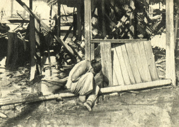 Ханькоу после японской бомбардировки. 1938 г.